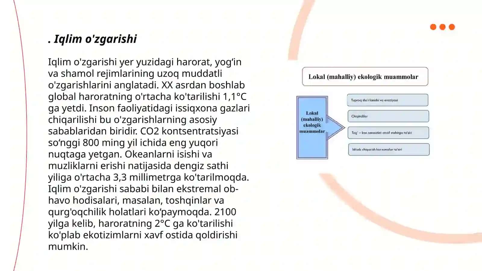 Iqlim o'zgarishi 3