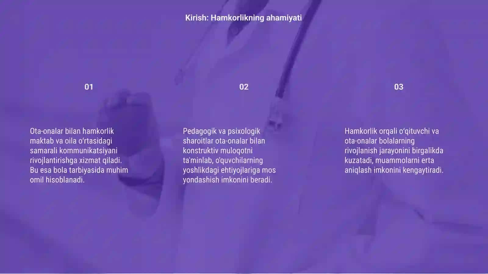 Ota onalar bilan hamkorlikni yolga qayishning pedagogik pisixologik shartsharotlari 3