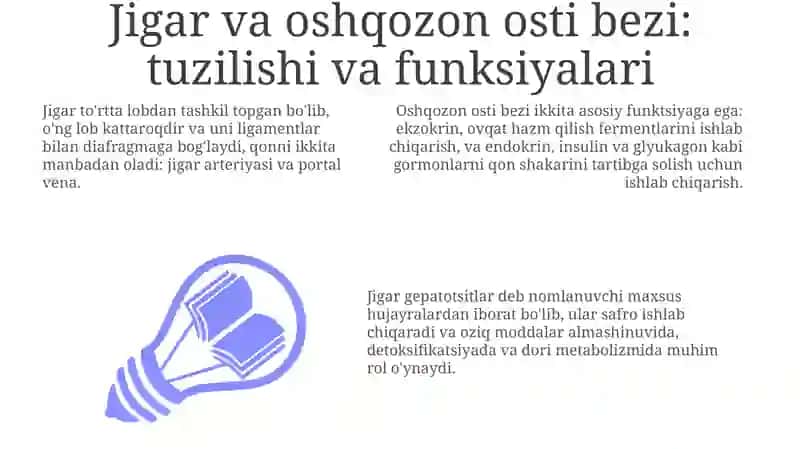 Jigar va oshqozon osti bezining hazm qilish jarayoniga ta'siri 3