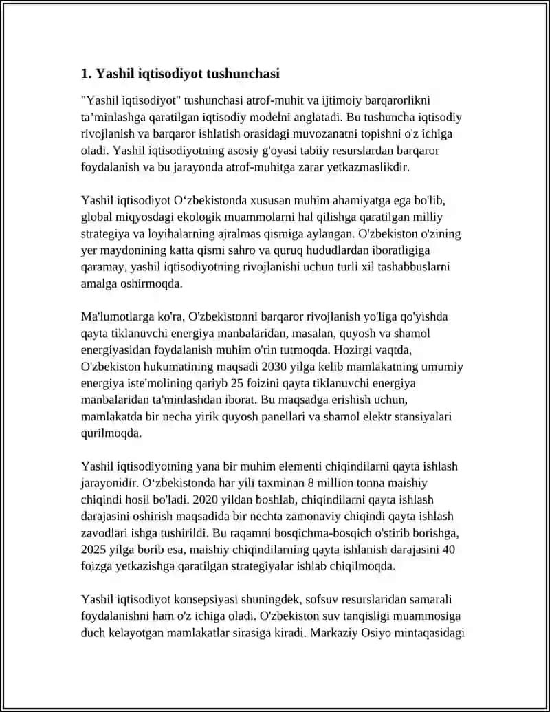 YASHIL IQTISODIYOT KÔRSATKICHLARI VA ULARNING GURUHLASH 3