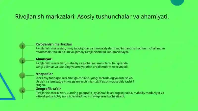 Rivojlanish markazlarining boshqa fanlar bilan aloqasi 3