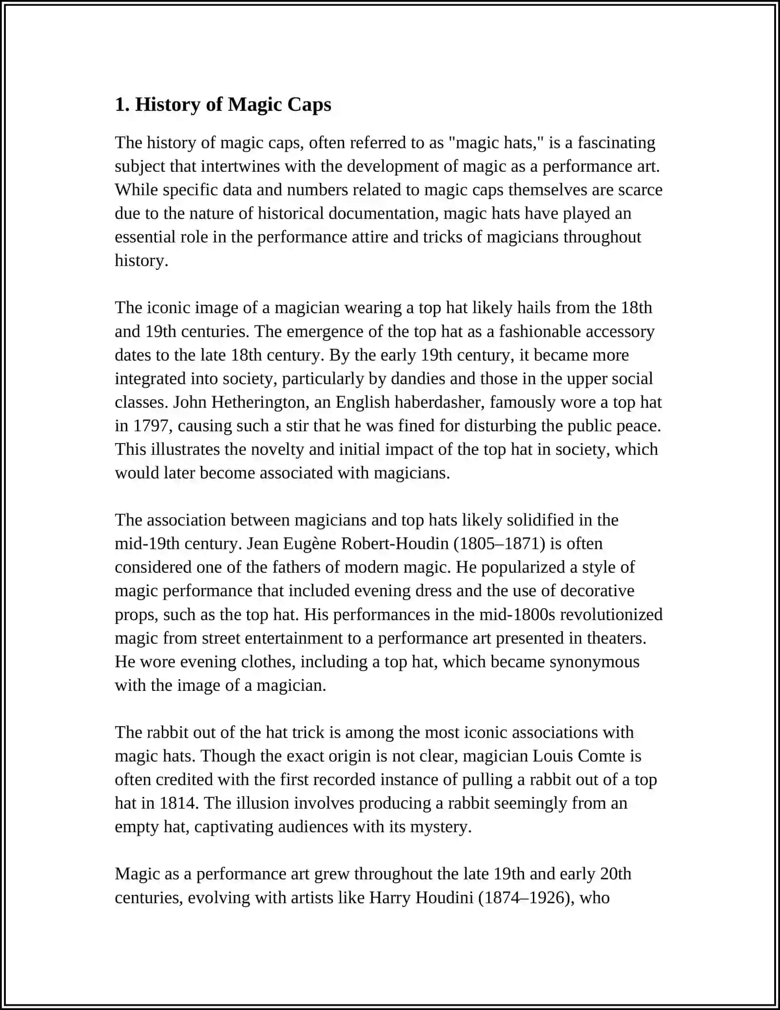 Referat: MAGIC CAP 3