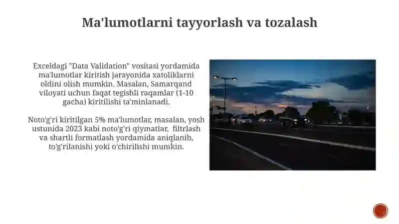Statistik Tahlil Masalalarini MS Excel dasturidan foydalanib yechish 3