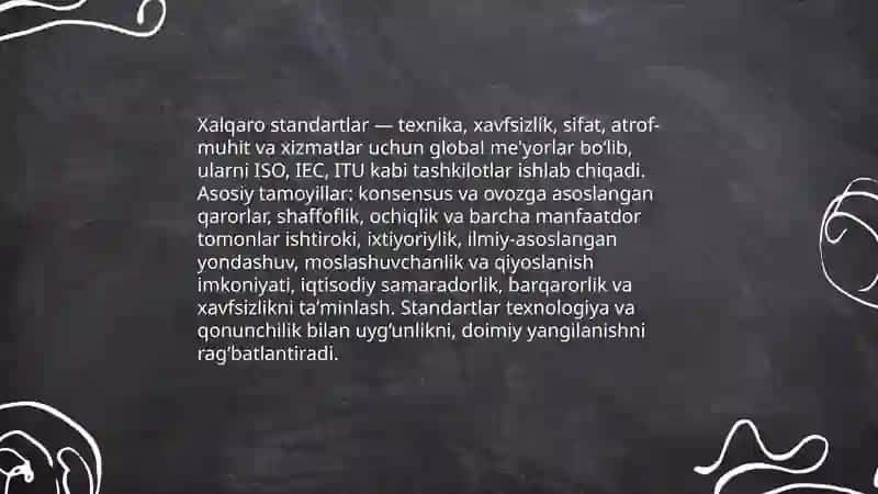 Xalqaro standartlar 3