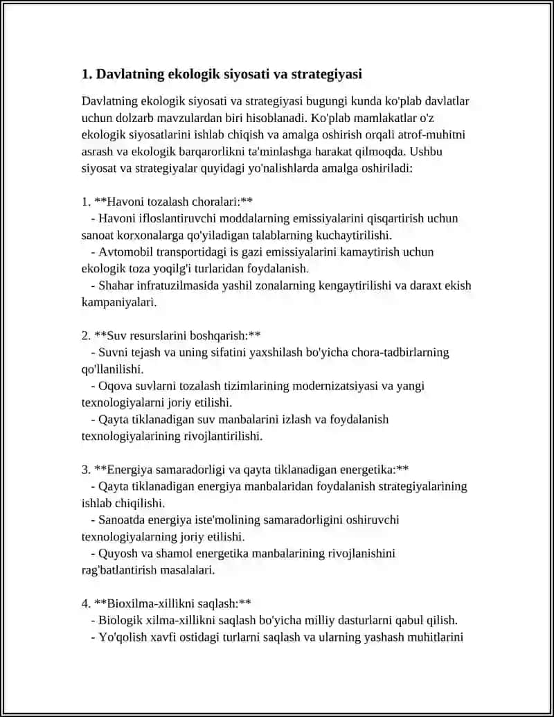 Davlatning ekologik siyosati va strategiyasi 3