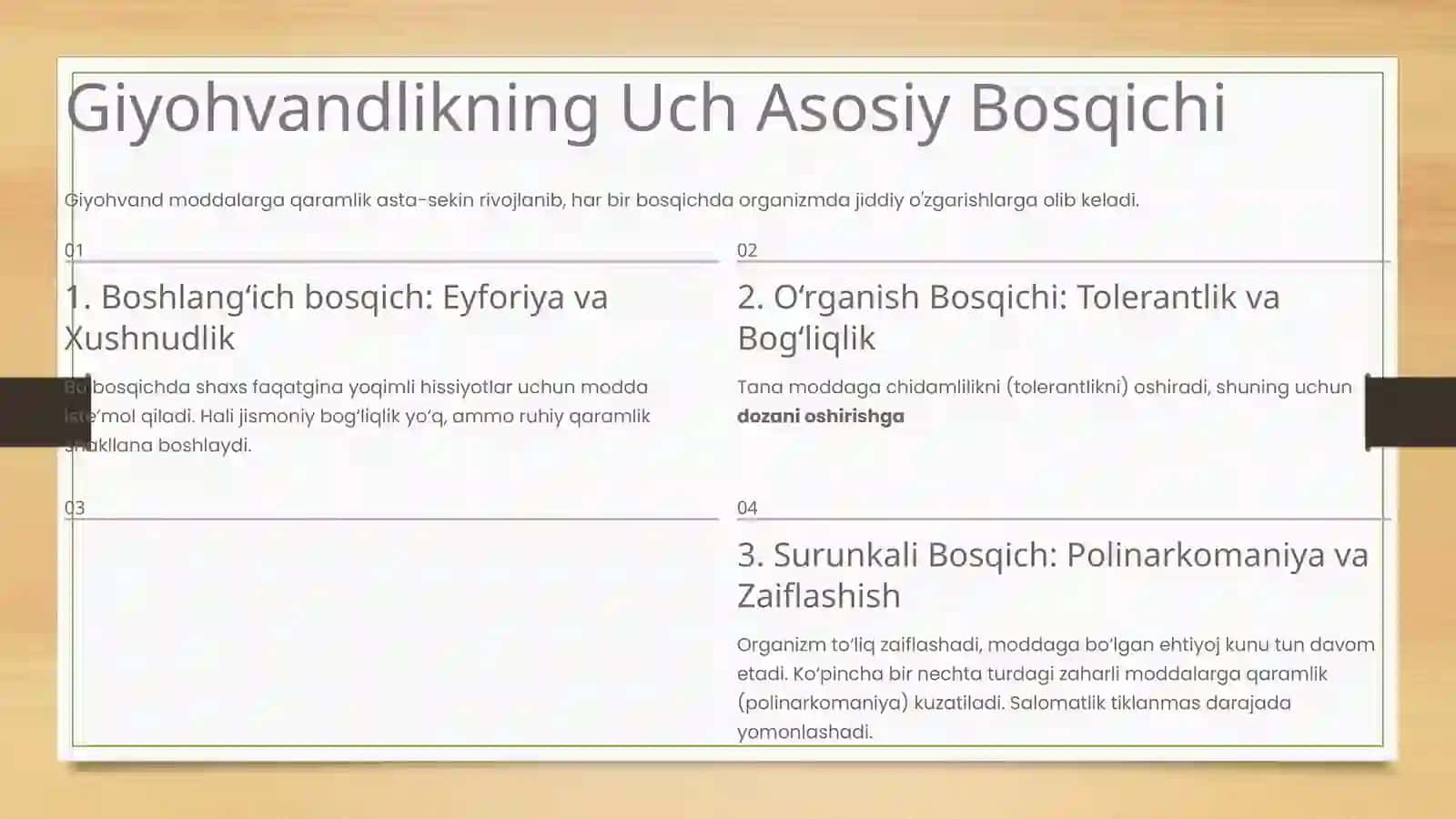 Giyohvandlikning Tushunchasi va Xususiyatlari 3