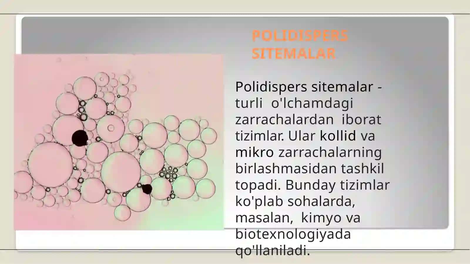 Polidispers sitemalarda kolloid  zarrachalarning cho'kishi 3