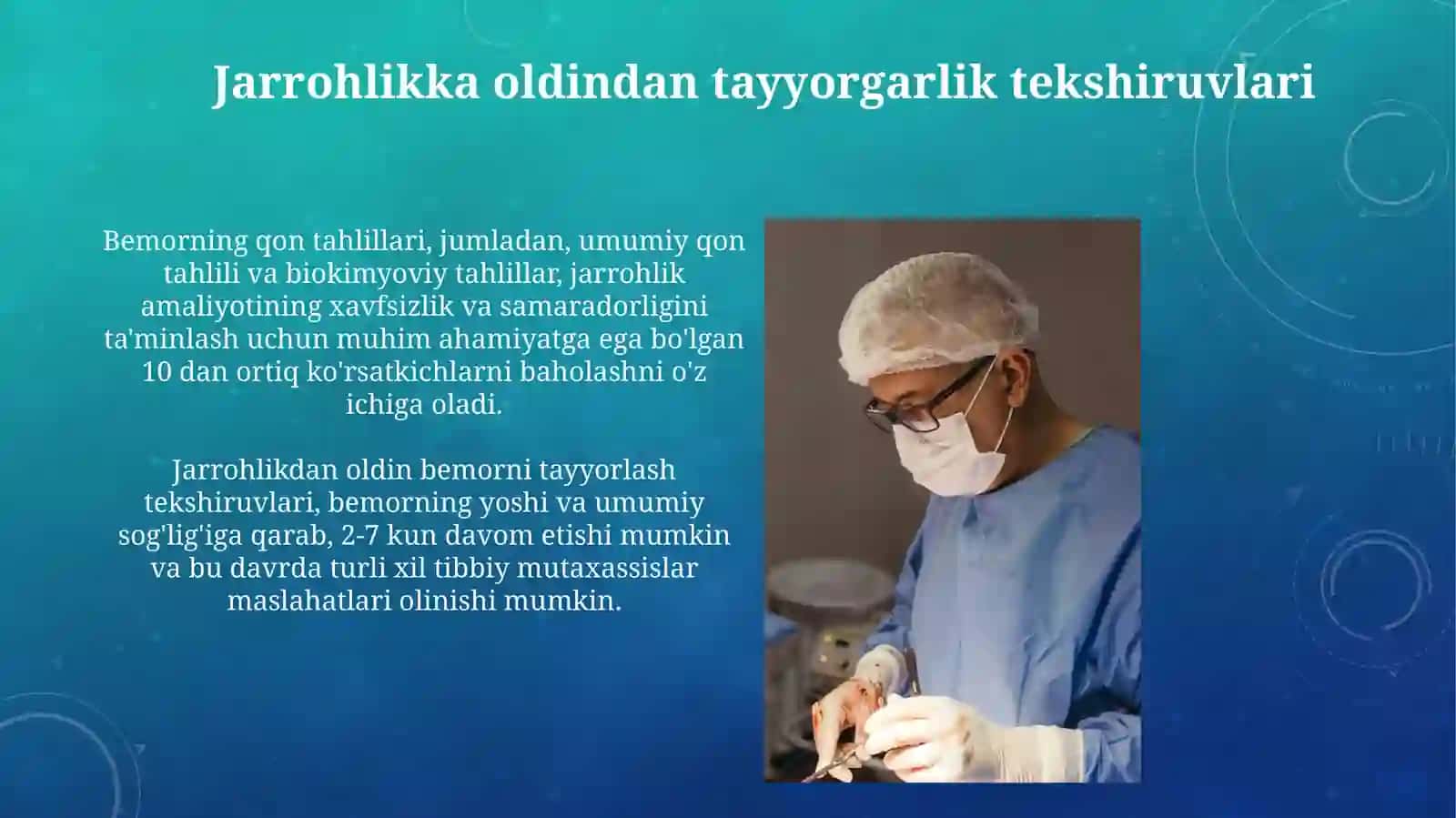 Bemorparni operatsiyaga tayyorlashda ishtirok etish 3
