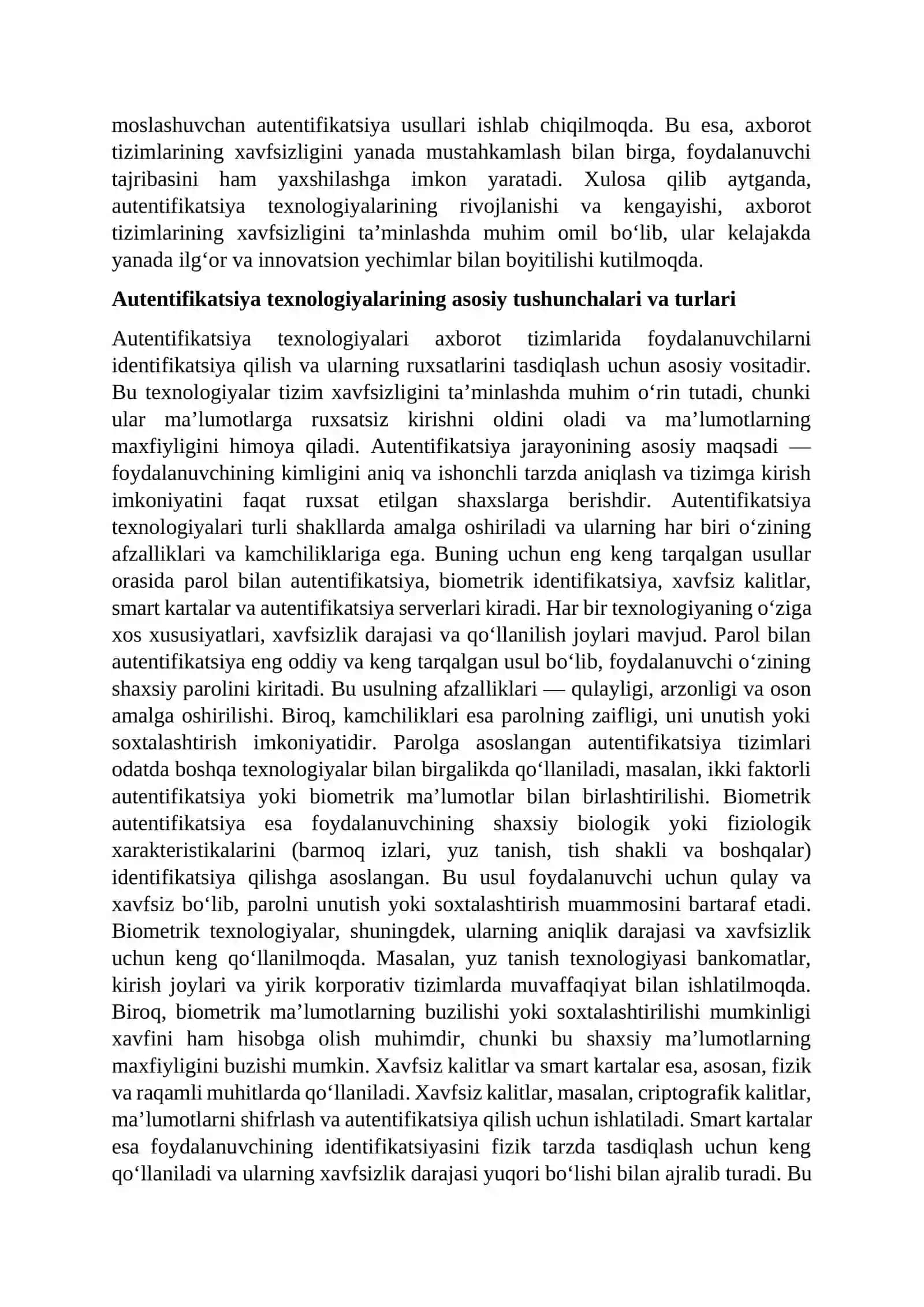 KOMPYUTER TIZIMI XAVFSIZLIGI FANIDAN MUSATQIL ISHI (REFERAT) 3