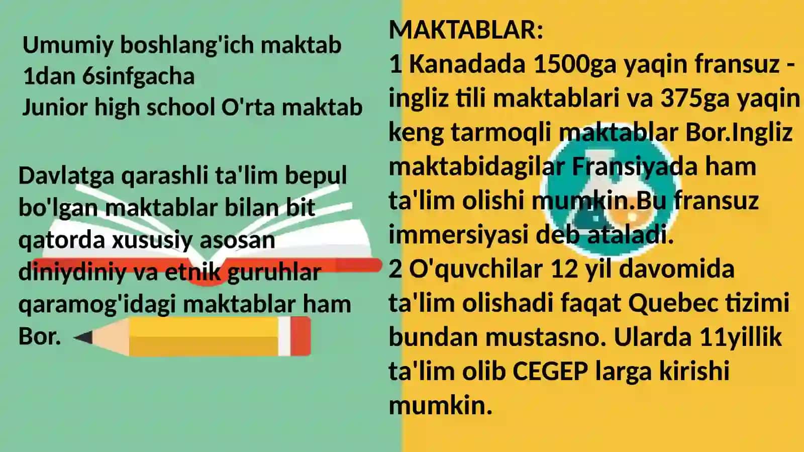 Kanadadatarixaninglizvafransuzmaktablaritizimlaritarkibtopgan 3