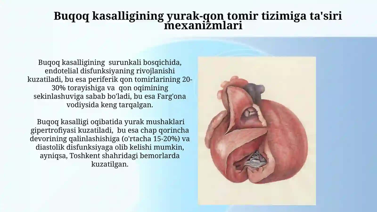 Buqoq kasalligida yurak qon tomir tizimidagi oʻzgarishlar 3