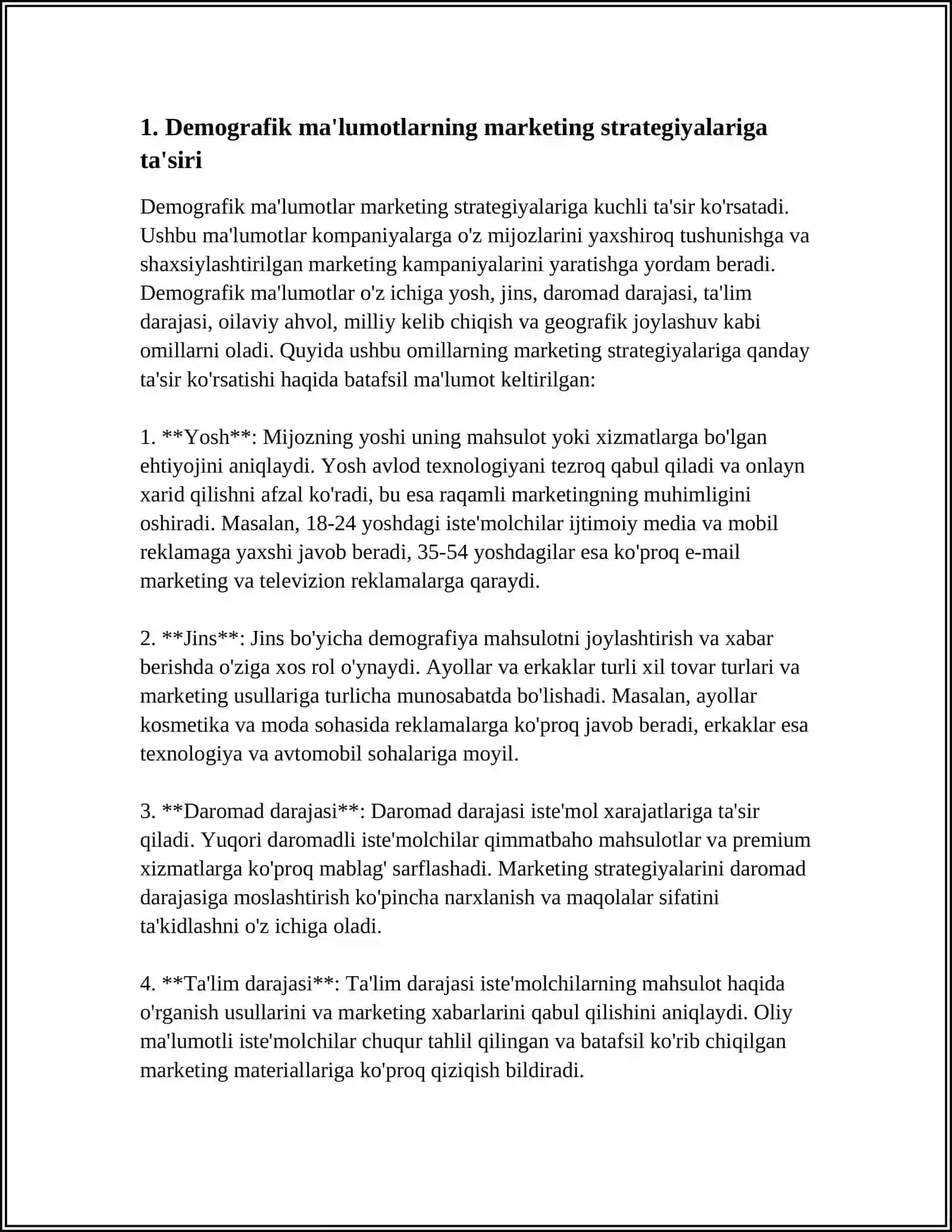 TADBIRKORLARNING DEMOGRAFIK MA'LUMOTLARGA QIZIQISHINING O'SISHI SABABLARI 3