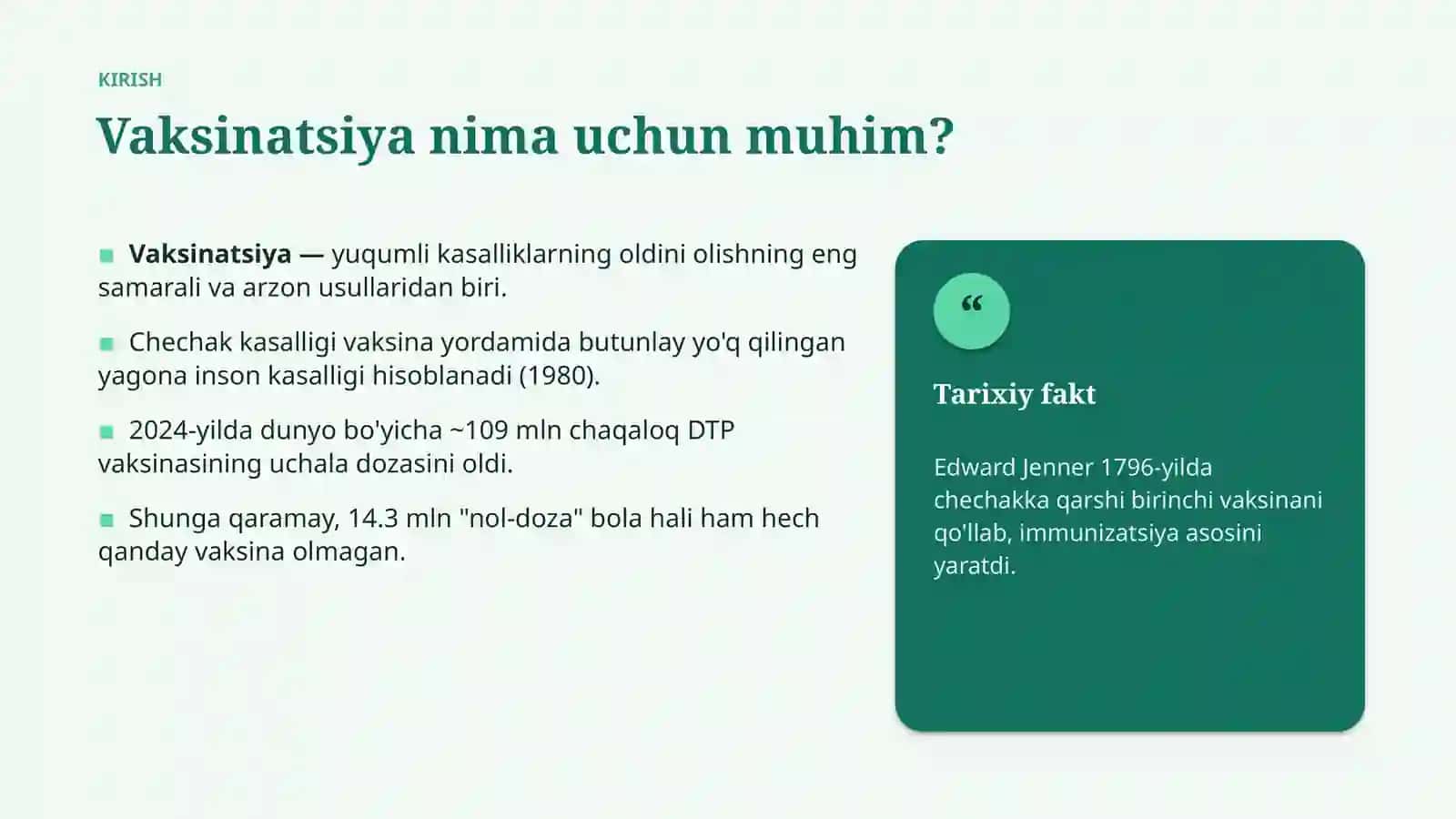 Tibbiyot va jamoat salomatligi 3