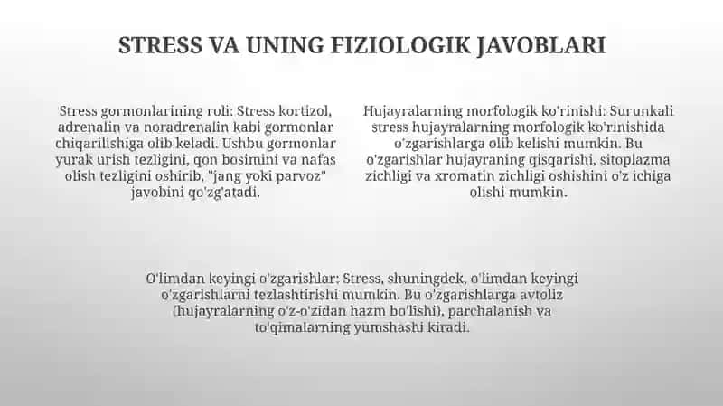 Buyuk Usti Bezlari PoʻStlogʻI Garmonlarning Roli Va Hujayralarning Morfologik KoʻRinishlari 3