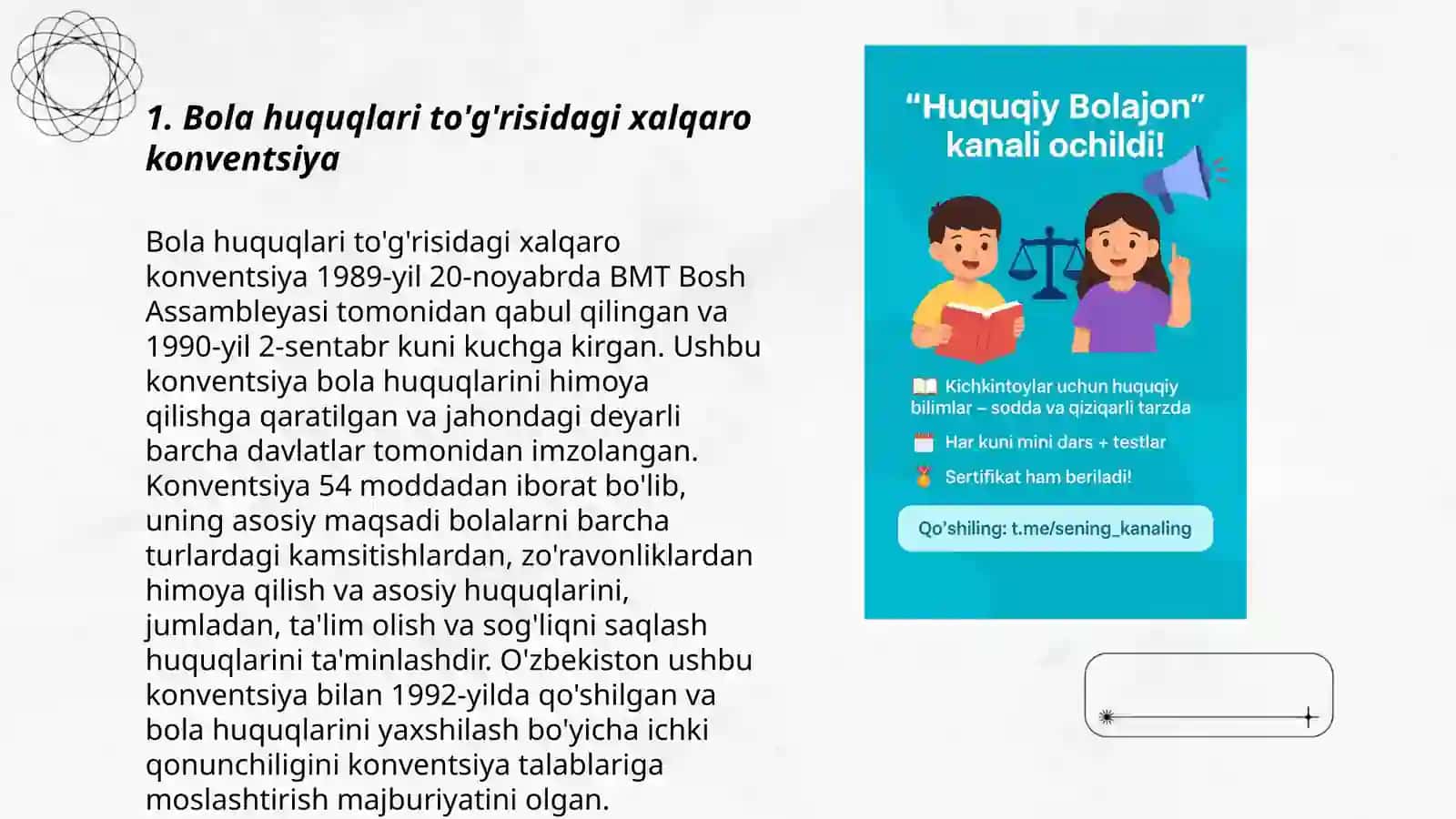 Bola huquqlari to'g'risidagi xalqaro konventsiya 3