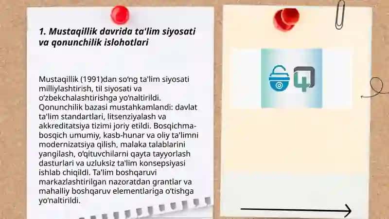 Mustaqil O'zbekistonda talim va pedogogik fikrlar taraqqiyoti 3