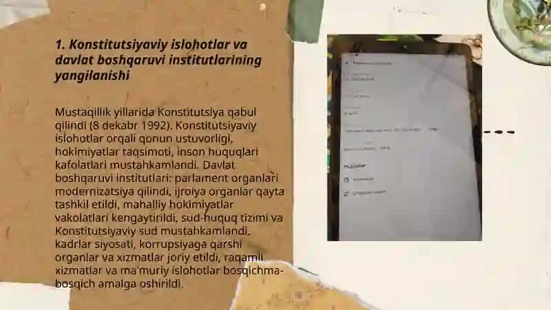 Mustaqillik yillarida davlat boshqaruvi tizimida amalga oshirilgan islohotlar 3