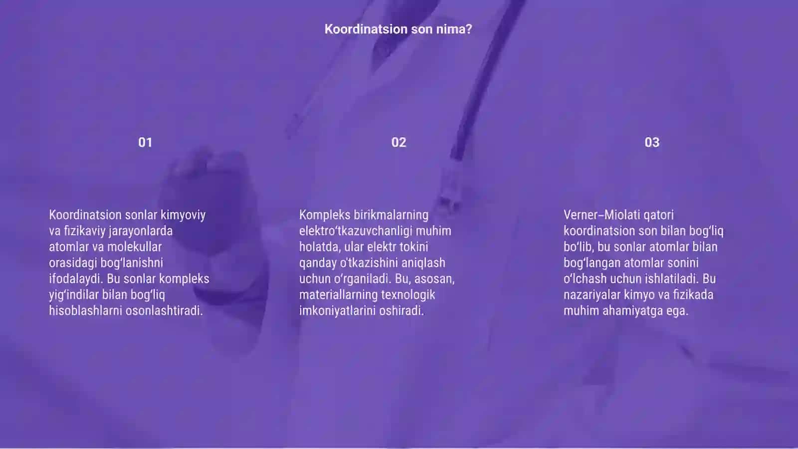 Koordinatsion son 3