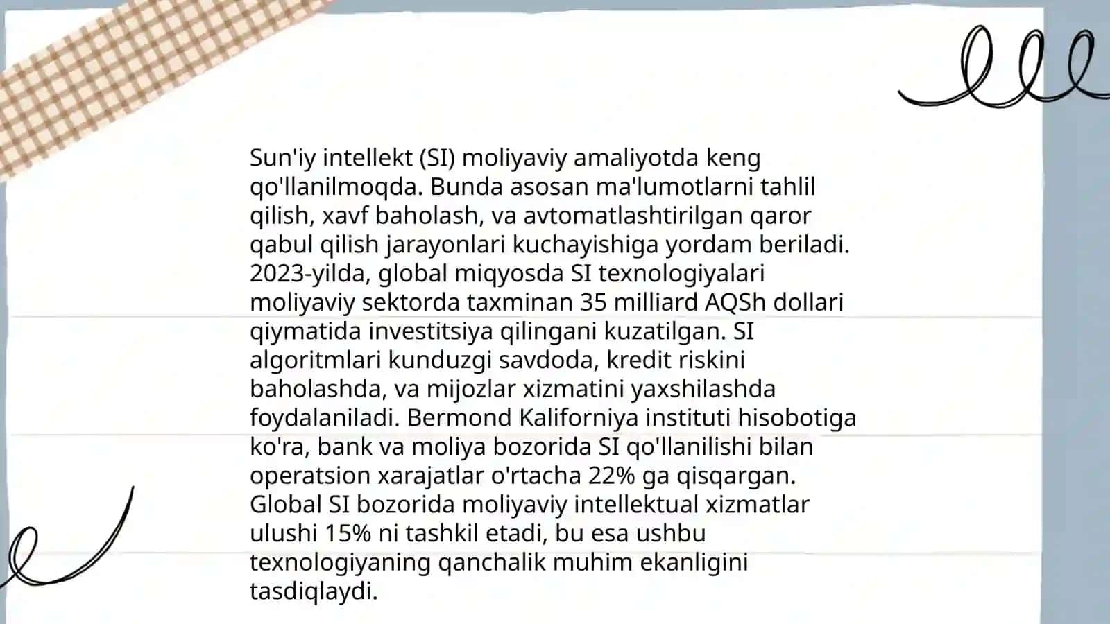 Moliyaviy amaliyotda qoʻllaniladigan asosiy dasturiy platformalar va ularning raqamlashtirish transformatsiyasi 3