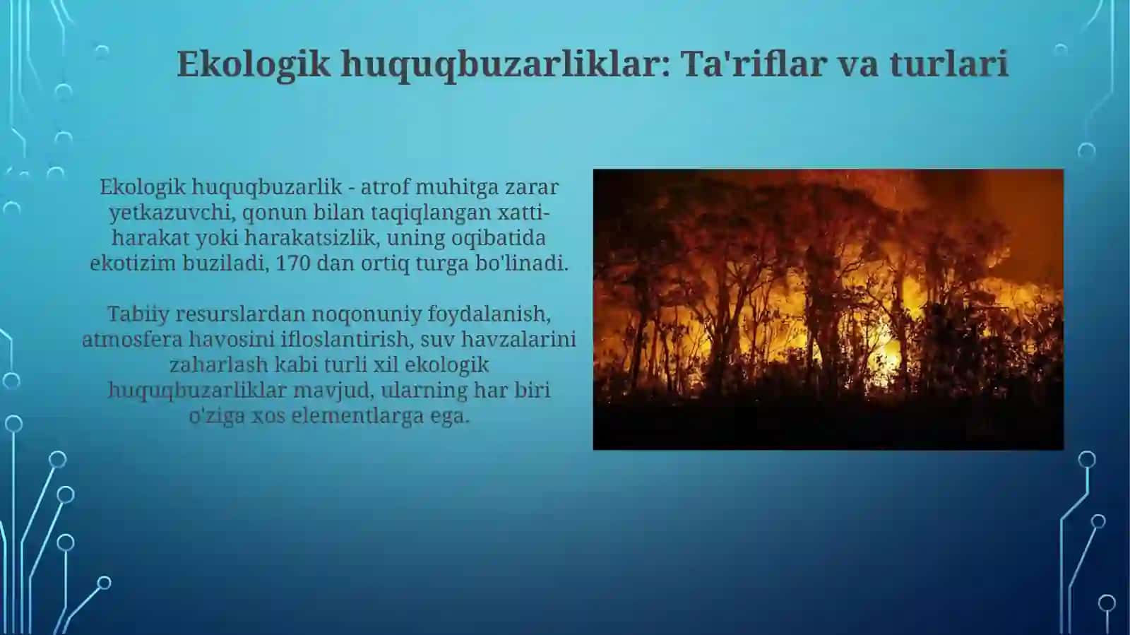 Ekologik huquqbuzarlik tushunchasi 3