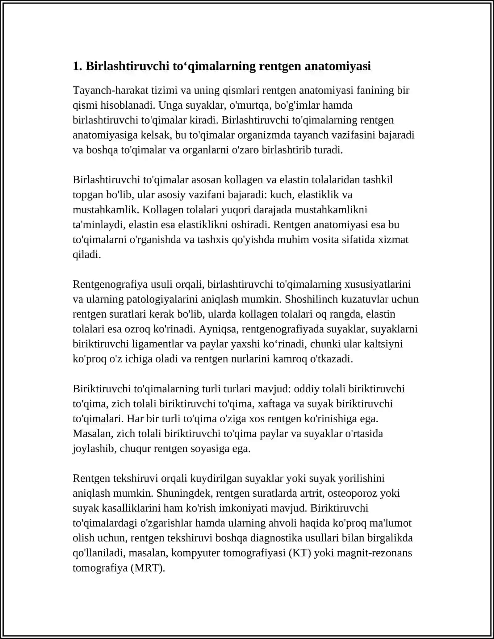 BIRLASHMALARNING RENTGEN ANATOMIYASI 3