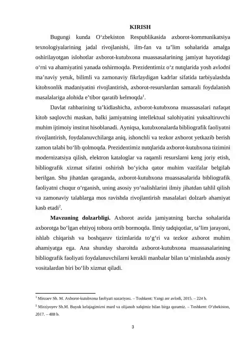 Axborot-kutubxona muassasalari bibliografik faoliyatning asosiy yo‘nalishlari 3