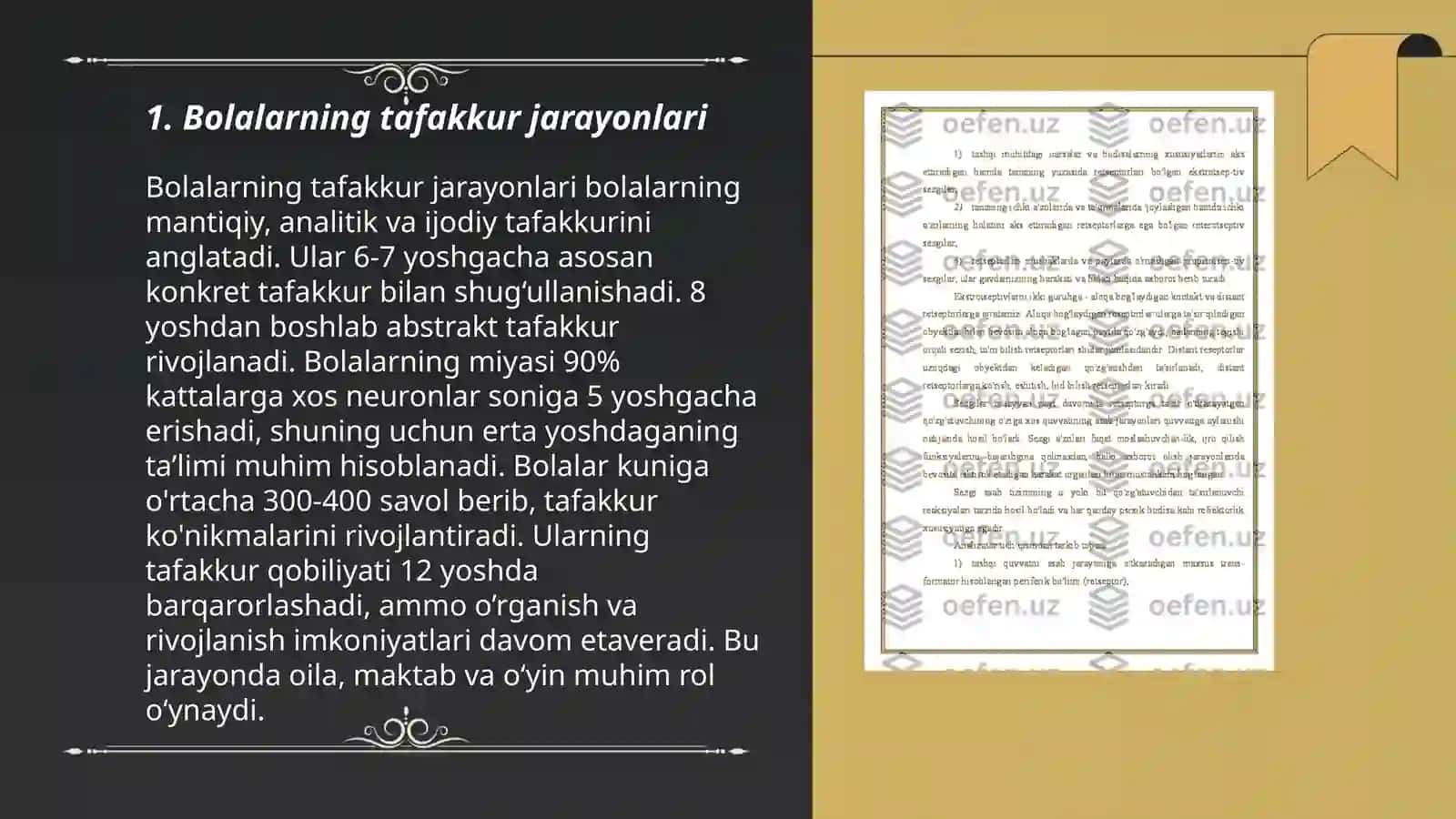 Bolalarning tafakkur jarayonlari 3