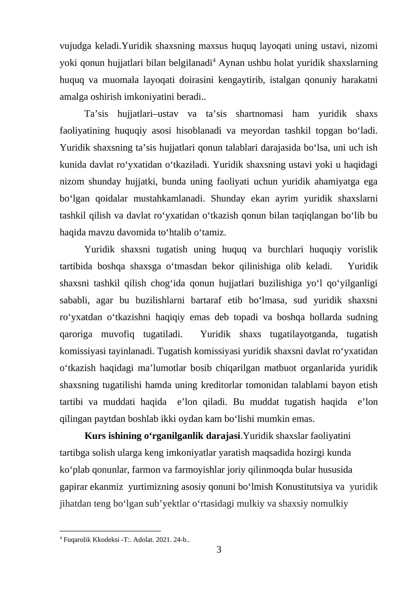YURIDIK SHAXSNING HUQUQ LAYOQATI VA MUOMLA LAYOQATI 3