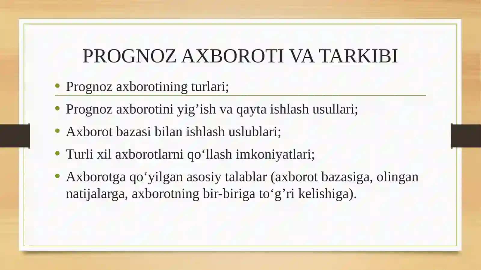 MAKROQITISODIY TAHLIL VA PROGNOZLASHNING AХBOROT TA’MINOTI 3