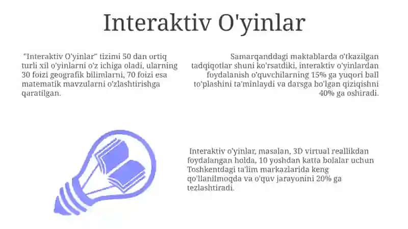 MTT Didaktik O'yinlarining Turlari 3