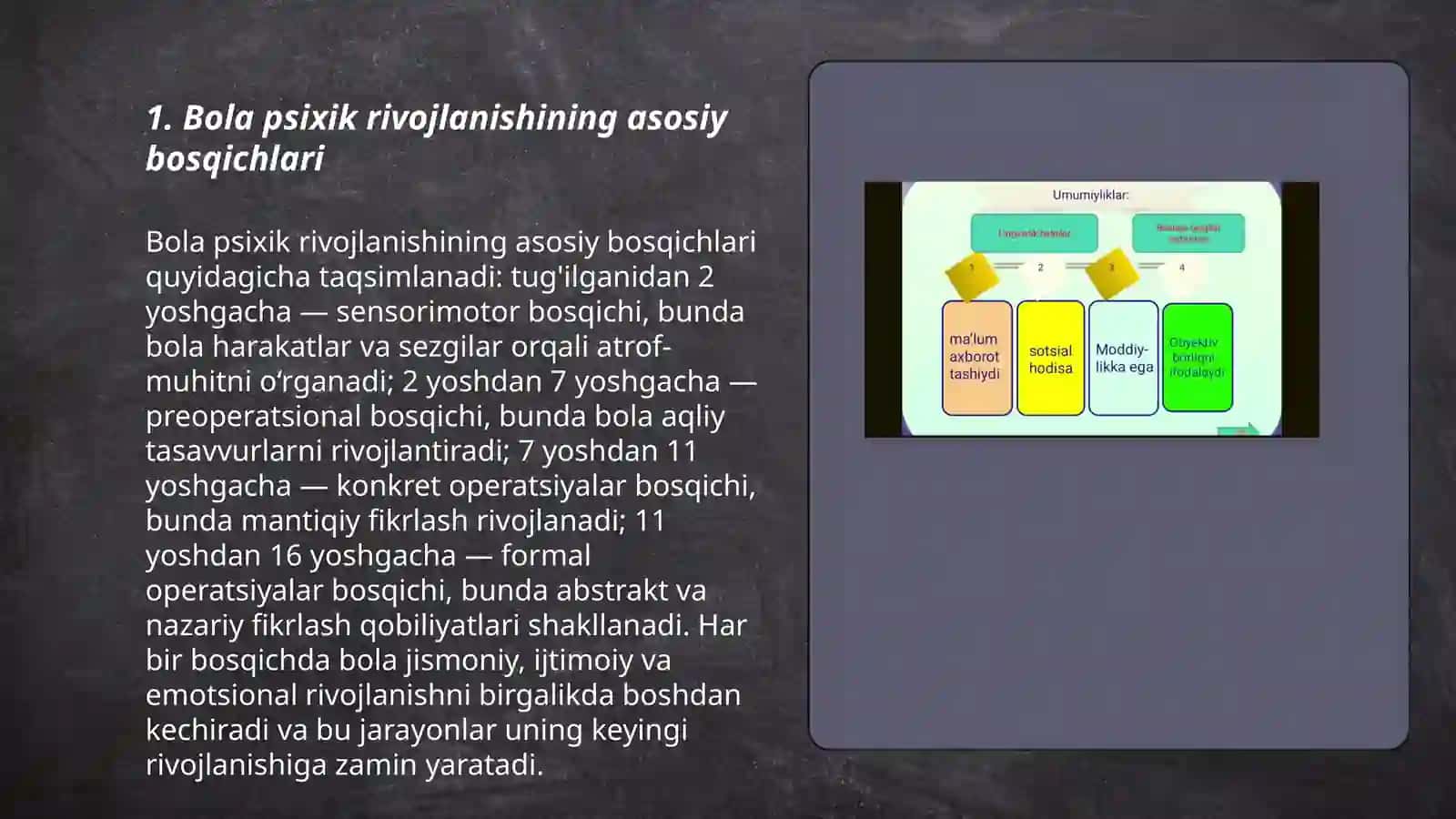 İjtimoiylashuv muommosi sifatida bola psixik rivojlanishining ijtimoiy õrganish nazariyasi 3
