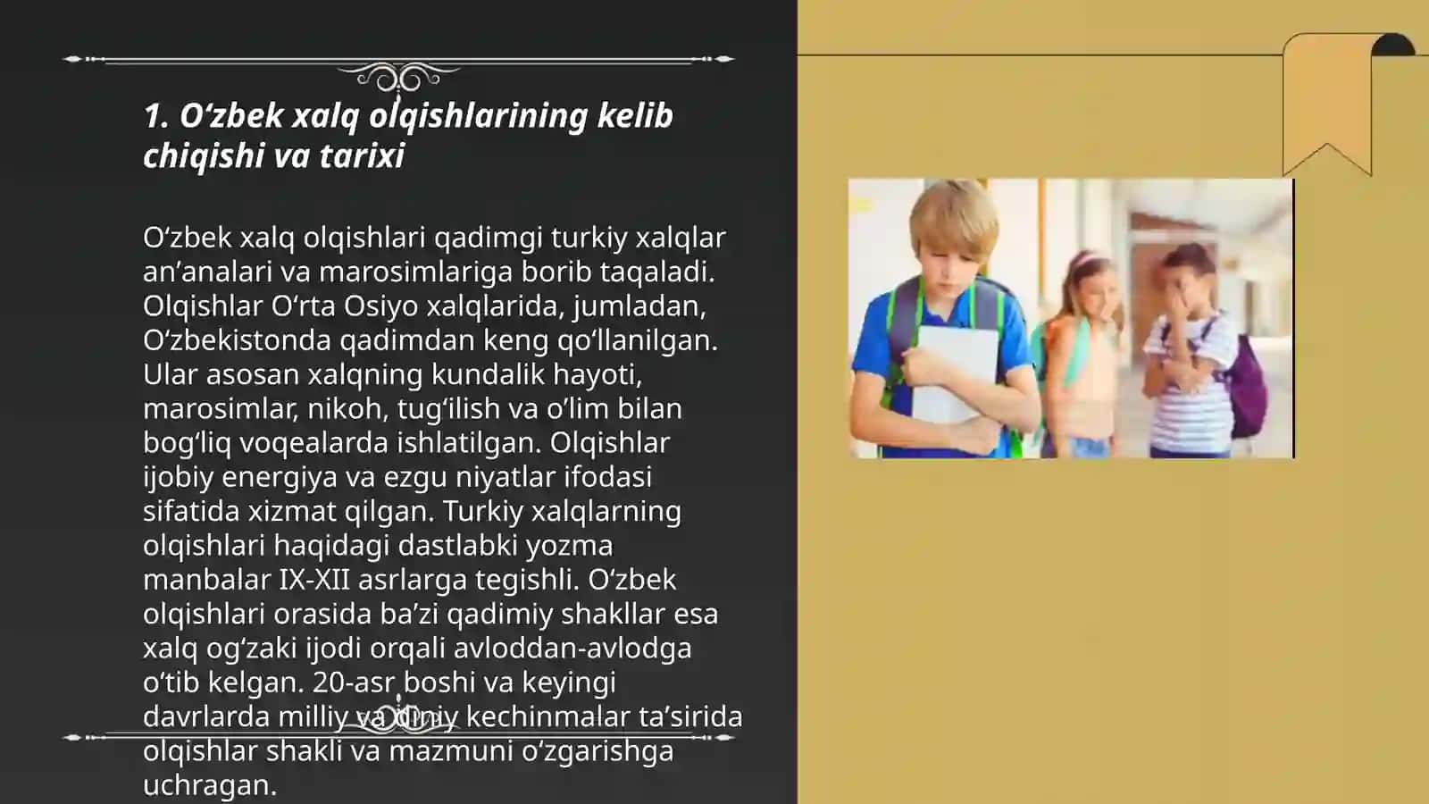 Oʻzbek xalq olqishlari va qargʻishlari mazmunini sharhlab tahlil qilish 3
