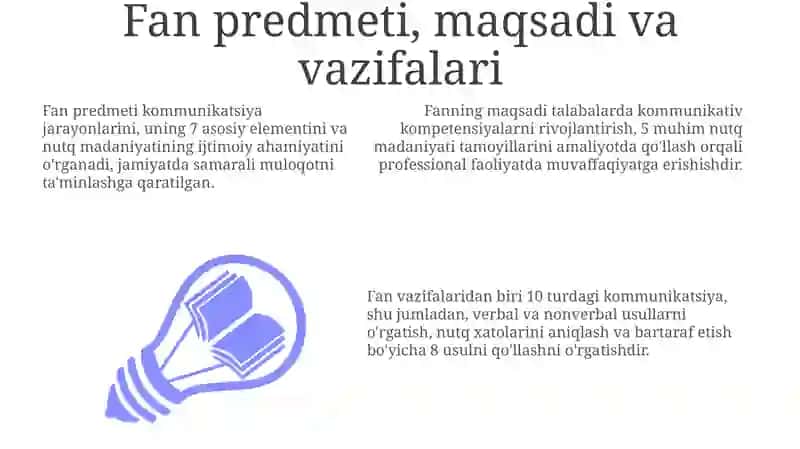 Muloqot va Nutq Madaniyati 3