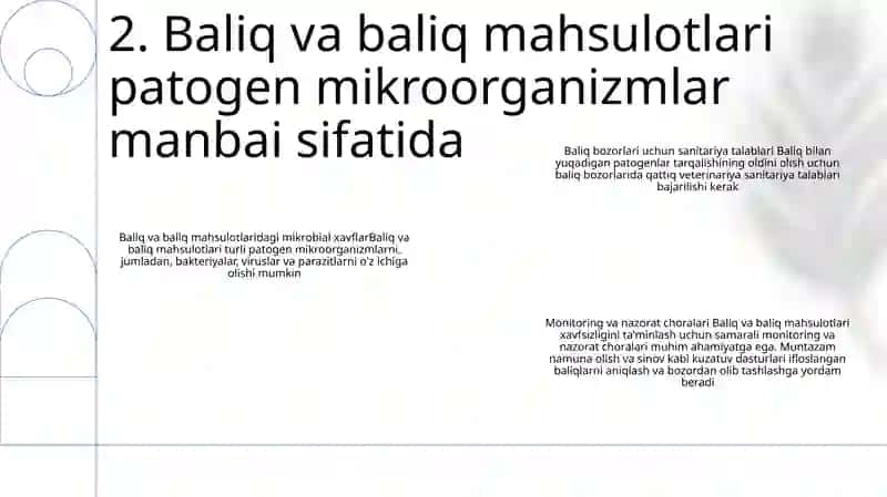 Baliq Va Baliq Mahsulotlarini Bozorlarga Chiqarishda Bajariladigan Veterinariya Sanitariya Talablari 3