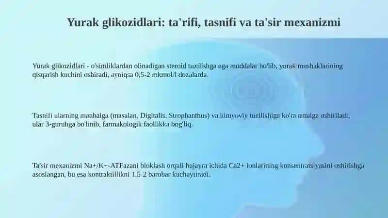 Yurak glikozidlari 3