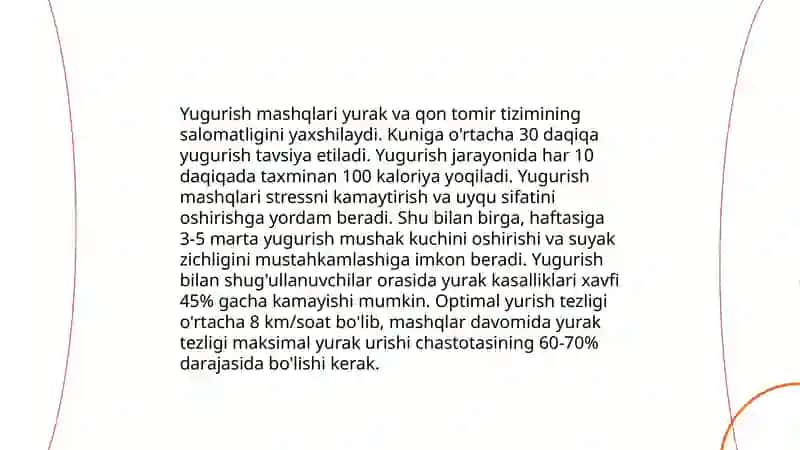 Yugurish mashqlari 3