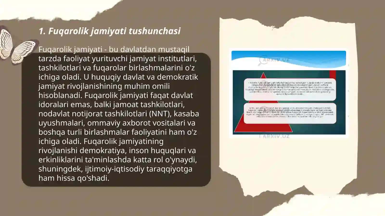 Fuqarolik jamiyati fanining predmeti, obyekti,maqsad va vazifalari 3