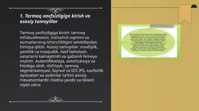 Tarmoq xavfsizligi va himoya mexanizmlari 3