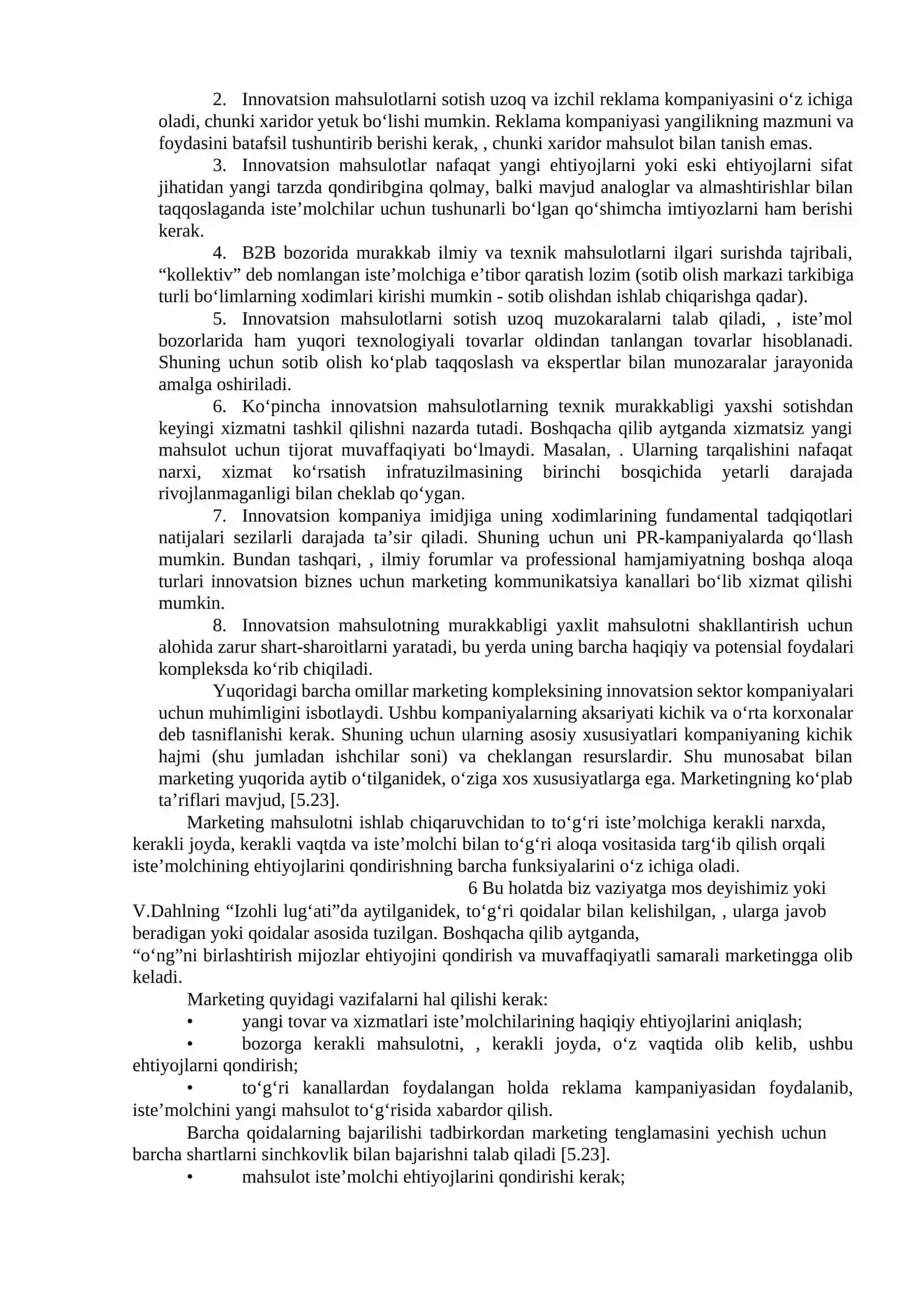 INNOVATSION MAHSULOTLARNI BOZORGA OLIB CHIQISH 3