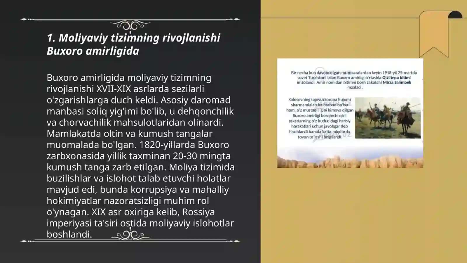 Moliyaviy tizimning rivojlanishi Buxoro amirligida 3