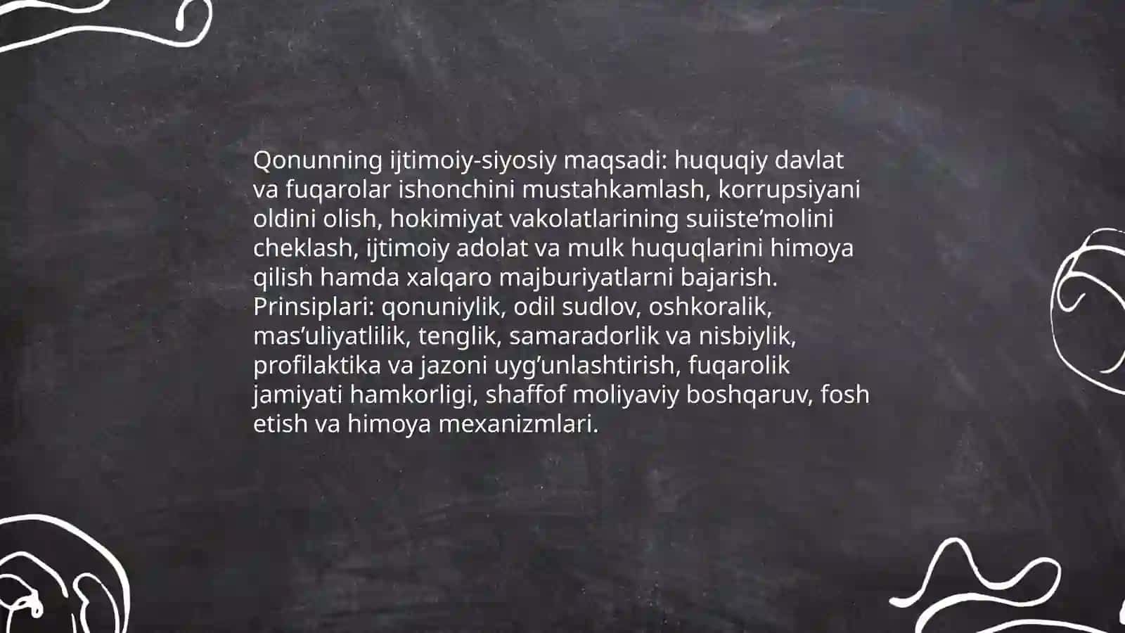 Korrupsiyaga qarshi kurash to’g’risidagi qonun 3