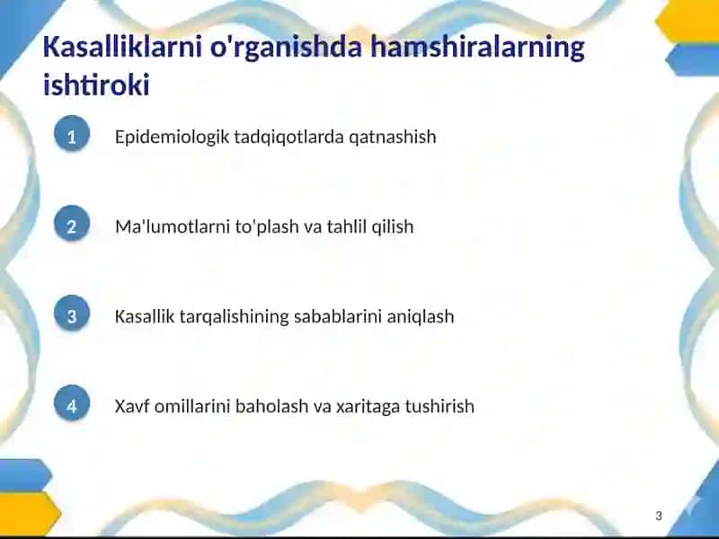 Aholi kasallanishini o'rganish va profilaktikasida hamshiralarning roli 3