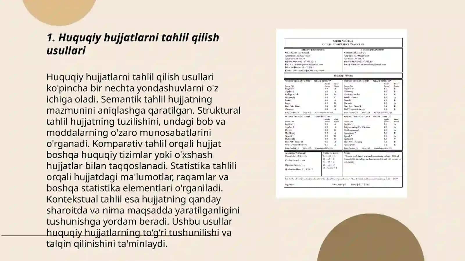 Maktab hujjatlarini oʻrganish va tahlil qilish 3