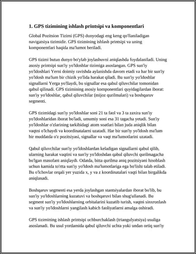 GPS Tizimi 3
