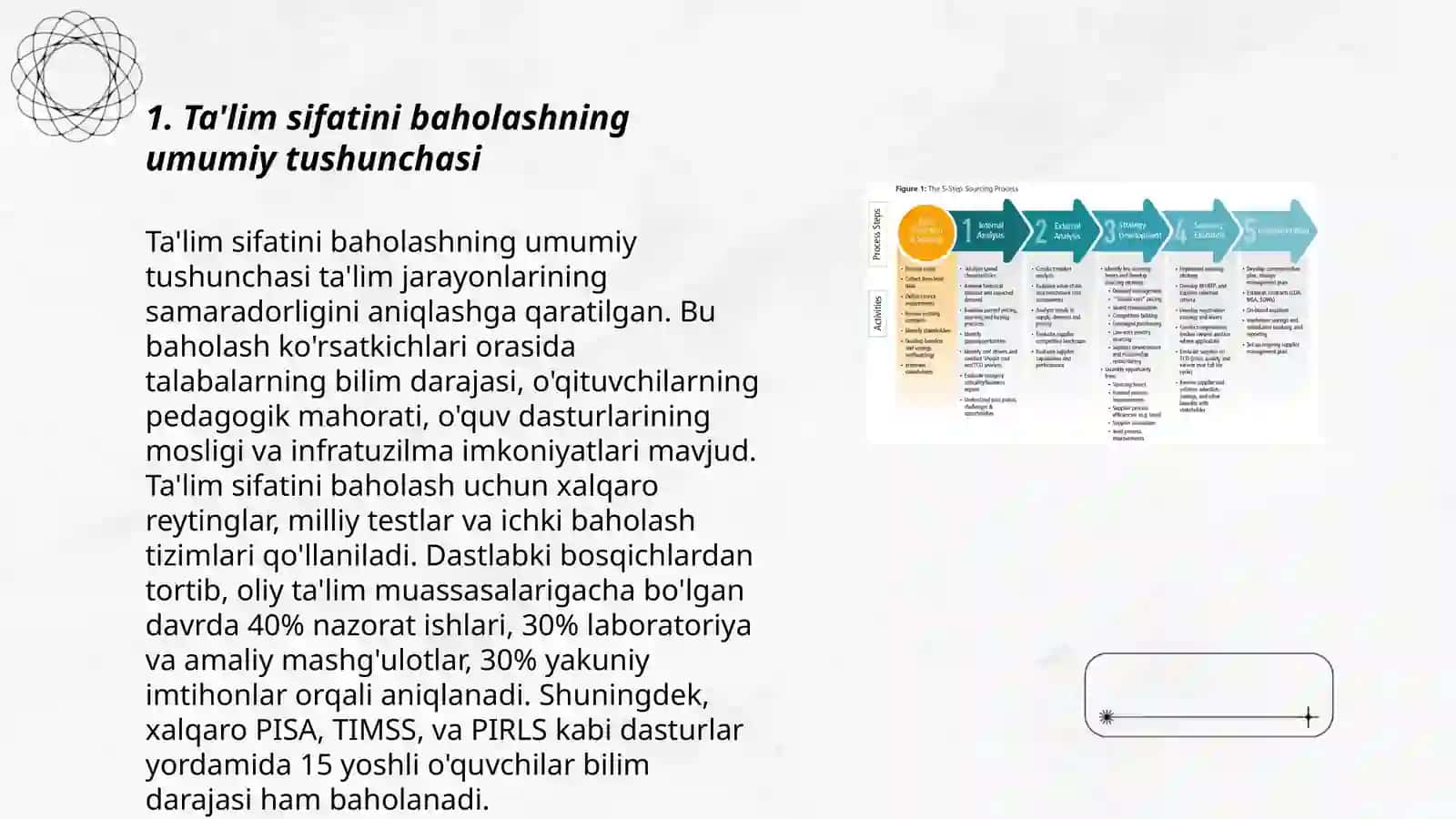 Ta'lim sifatini baholash mezonlari 3