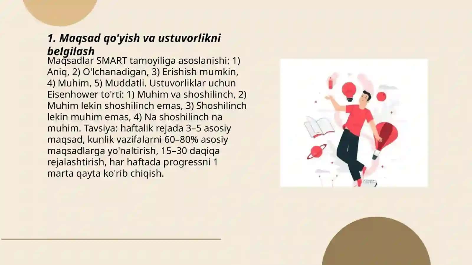 Akademik kónikmalarni rivojlantirishda ózini-ózi boshqarish va shaxsiy samaradorlik 3