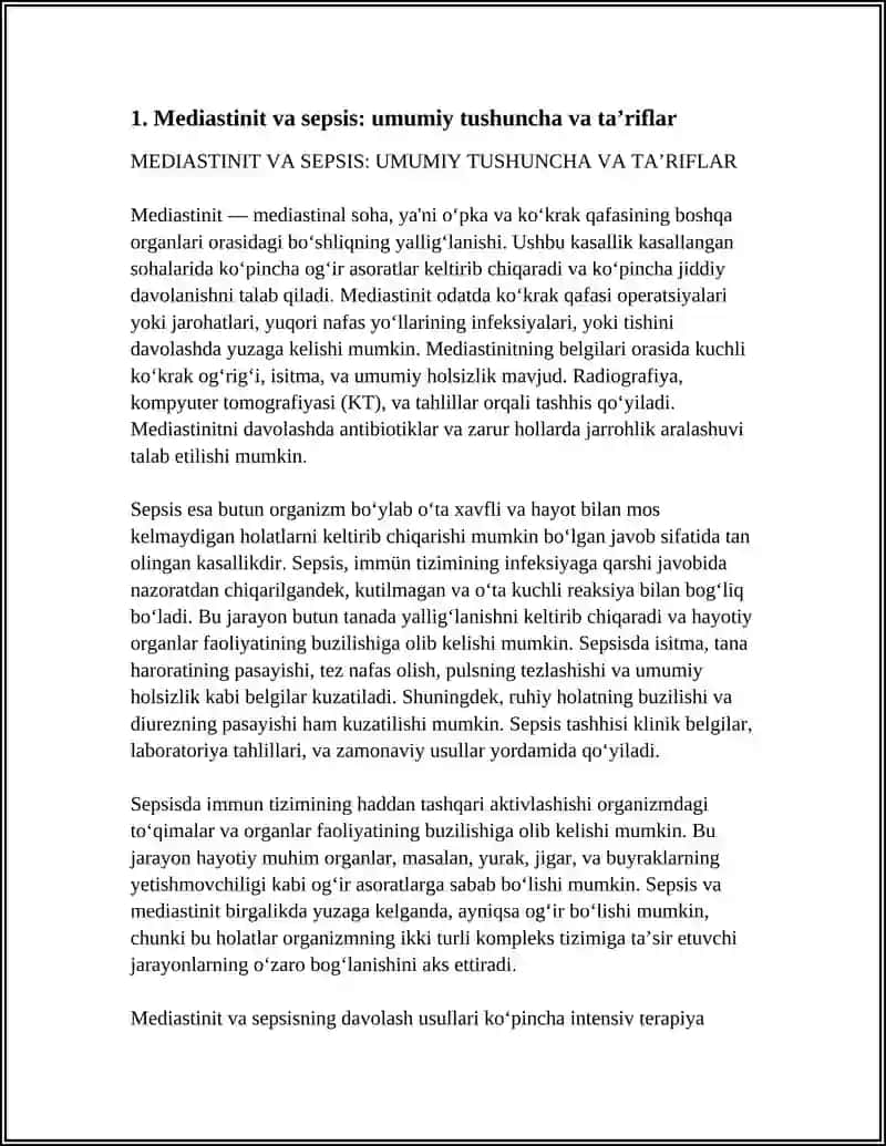 MEDIASTINIT VA SEPSIS 3