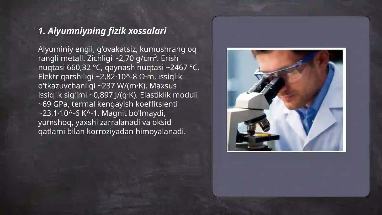 Alyumniy xossalari 3