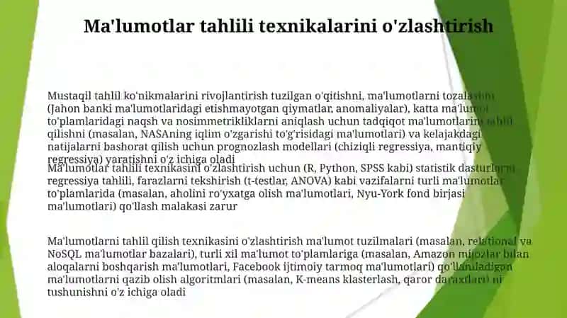 Mustaqil Tahlil Ko'nikmalarini Egallash 3