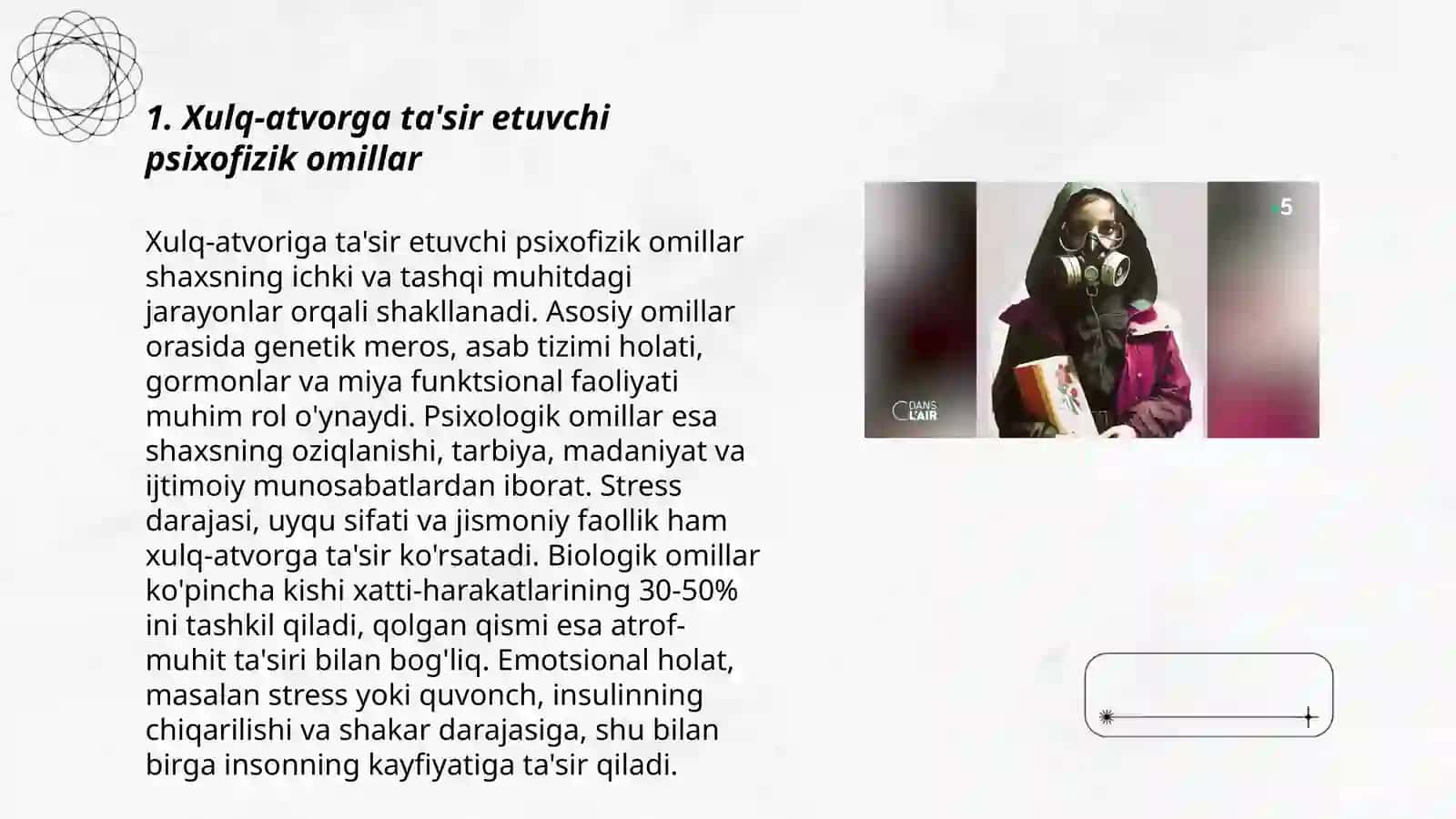 Xulq-atvorning psixofizologik asosi.Ong taraqqiyoti va ongsizlik 3